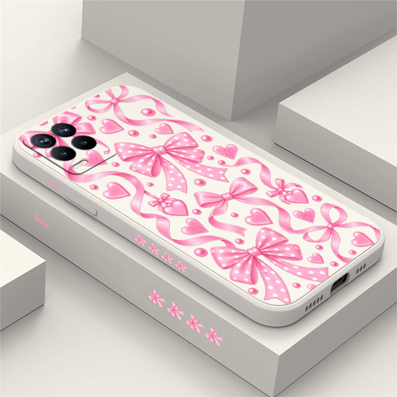 Pink Bow Knots Case For OPPO R - đánh giá và giá Realme Note 50