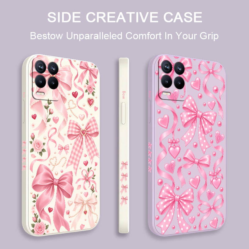 Pink Bow Knots Case For OPPO R - đánh giá và giá Realme Note 50