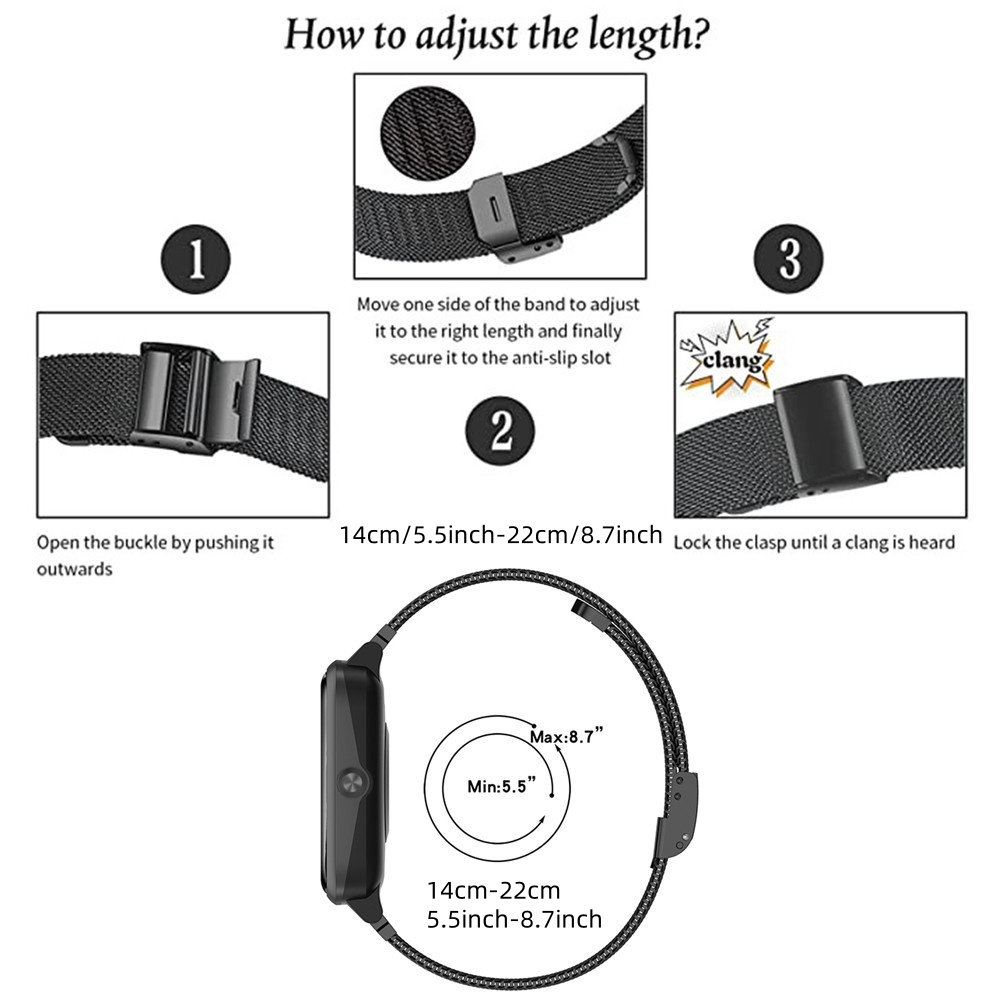 Metal Bands for Garmin Venu X1 - đánh giá và giá Stainless Mesh Band