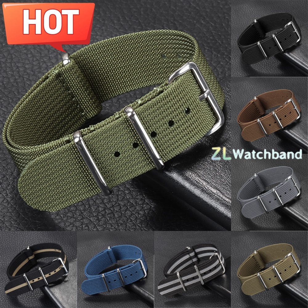 New Ribbed Nylon Watchband 18m - đánh giá và giá Nylon Nato Strap