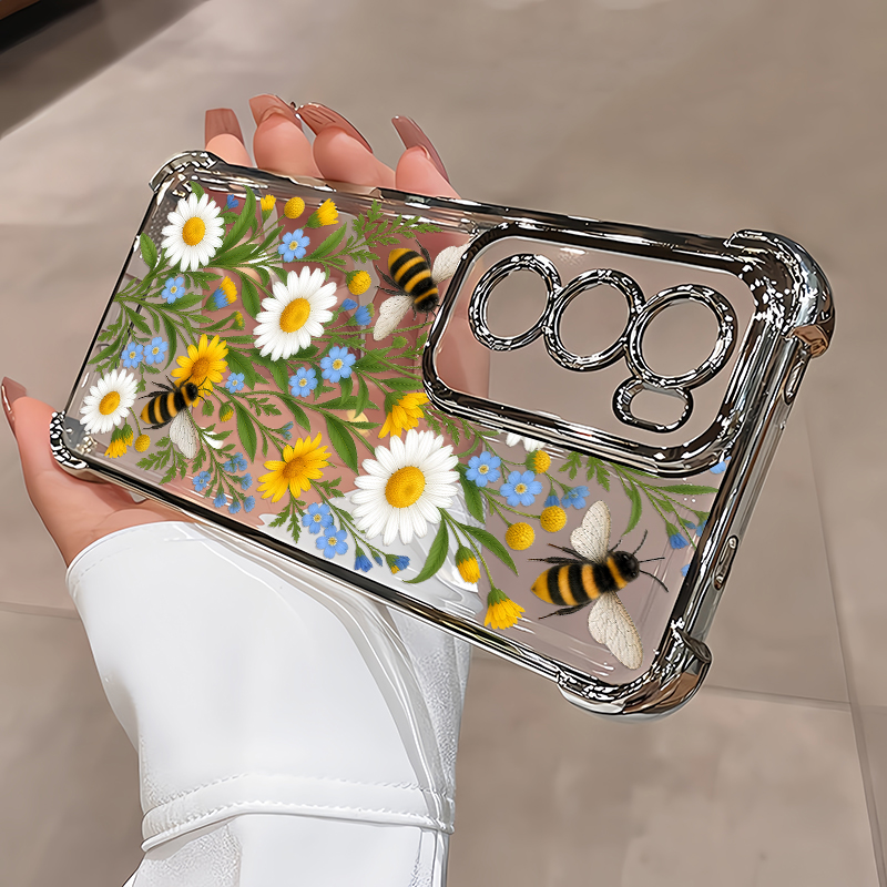 Cute Bee Daisy Floral Pattern  - đánh giá và giá Oppo Reno 12