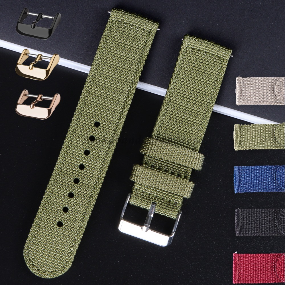 18 20 22 24mm Nylon Canvas Str - đánh giá và giá Nylon Nato Strap