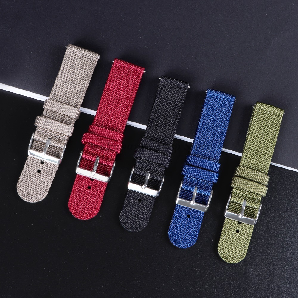 18 20 22 24mm Nylon Canvas Str - đánh giá và giá Nylon Nato Strap