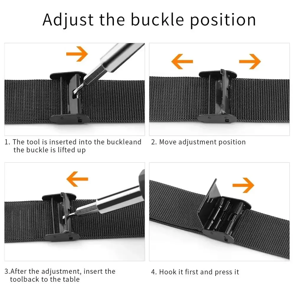 Metal Bands for Garmin Vivoact - đánh giá và giá Stainless Mesh Band