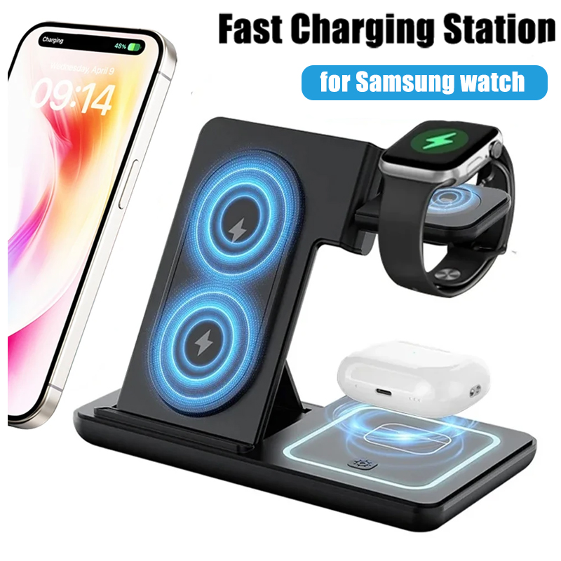 3 in 1 Foldable Wireless Charg - đánh giá và giá Wireless Charger Watch