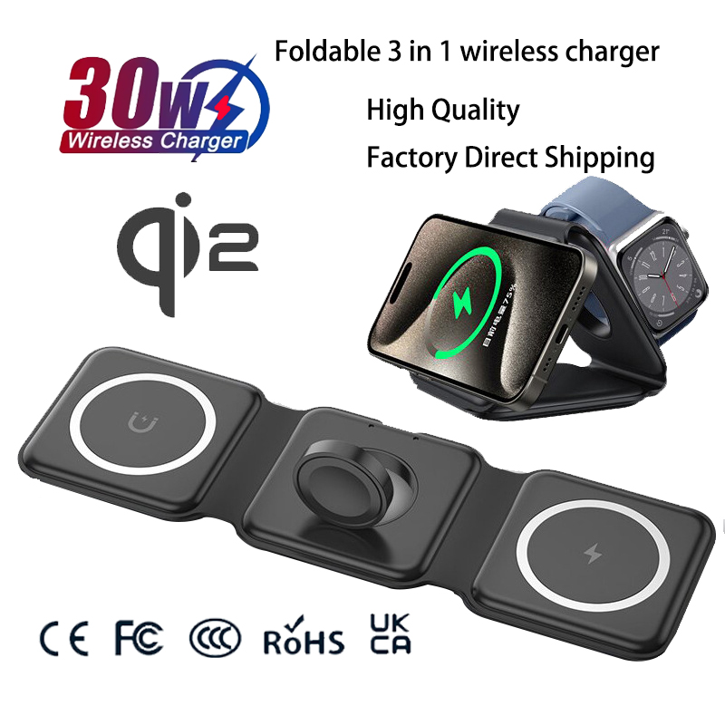 Universal Qi2 Magnetic Foldabl - đánh giá và giá Wireless Charger Watch