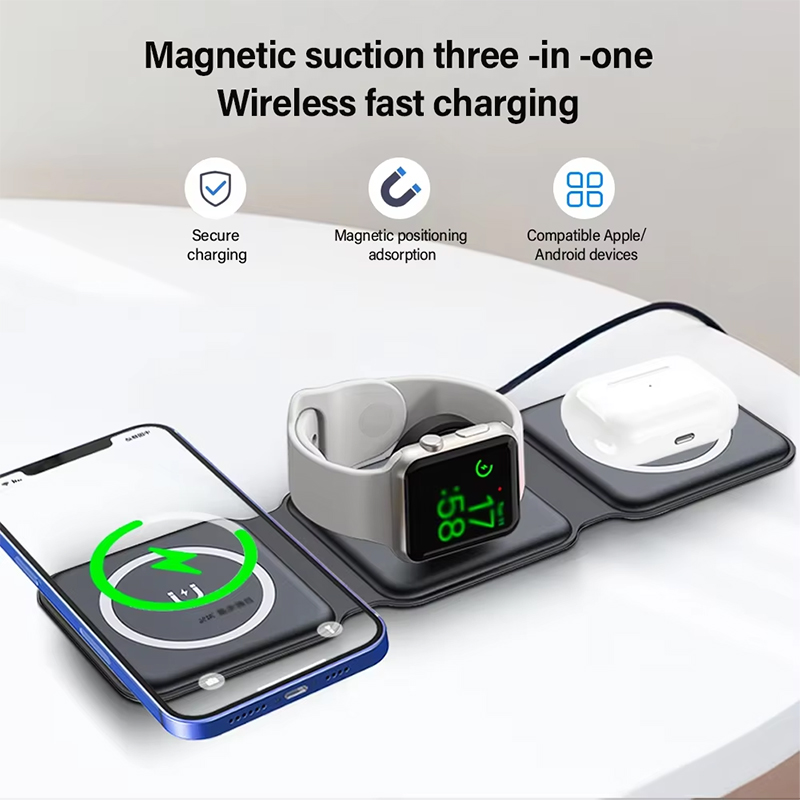 Universal Qi2 Magnetic Foldabl - đánh giá và giá Wireless Charger Watch
