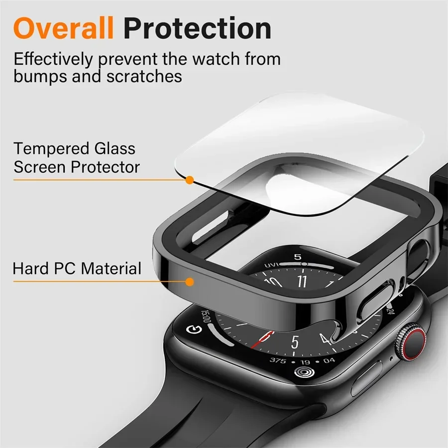 Glass+cover For Apple Watch ca - đánh giá và giá Smartwatch Watch Accessories For Women