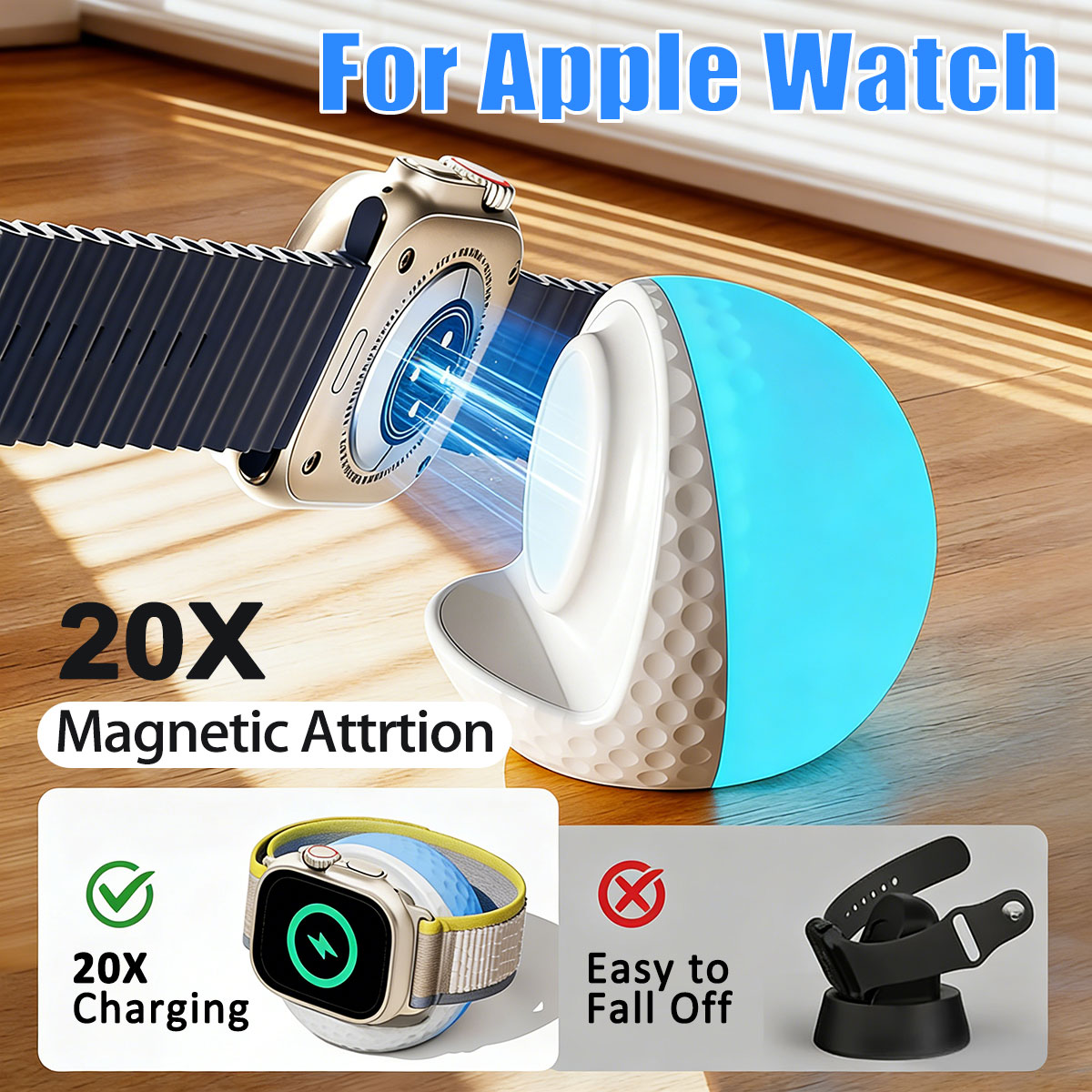 Portable RGB Lighting Wireless - đánh giá và giá Wireless Charger Watch