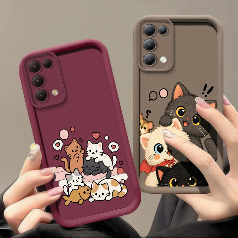Stacking Cat Phone Case For OP - đánh giá và giá Realme Note 50