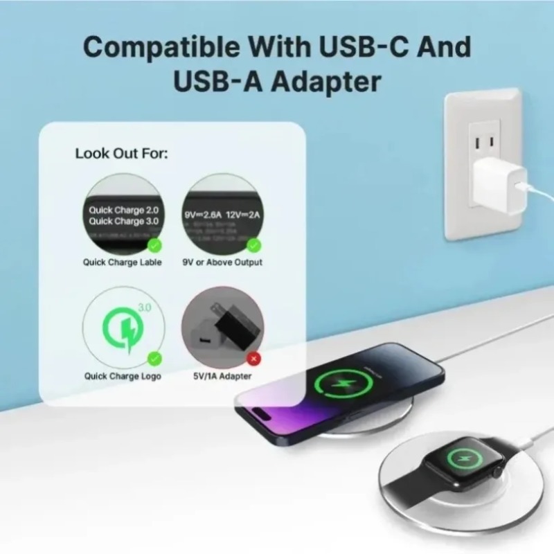 Compact 15W 3 In 1 Wireless Ch - đánh giá và giá Wireless Charger Watch